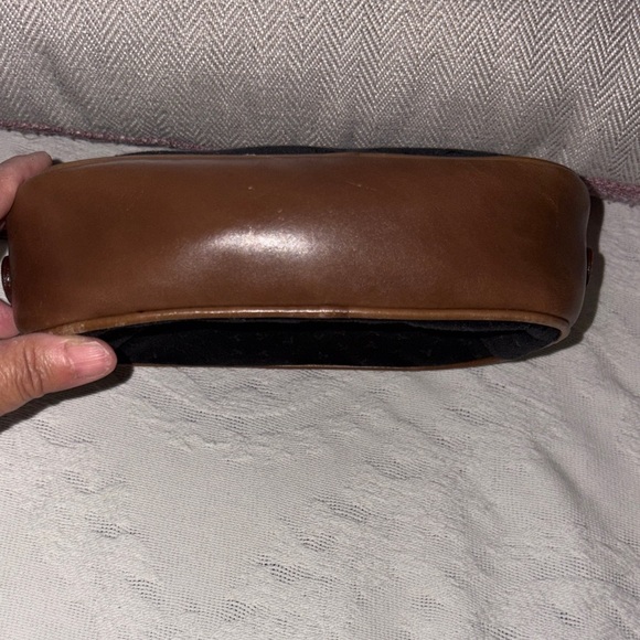 Vintage Beautiful Elegant Canvas & Leather Crossbody by Tiffany & Co. - Picture 11 of 12